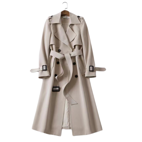 Freya™ Trenchcoat met twee rijen knopen