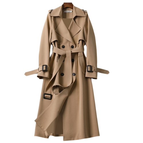 Freya™ Trenchcoat met twee rijen knopen