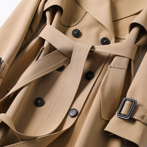 Freya™ Trenchcoat met twee rijen knopen