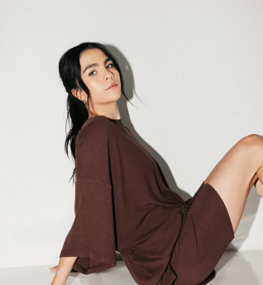 Camilla™ Comfortabel oversized shirt en shortset