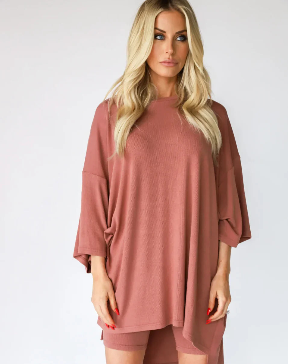 Camilla™ Comfortabel oversized shirt en shortset